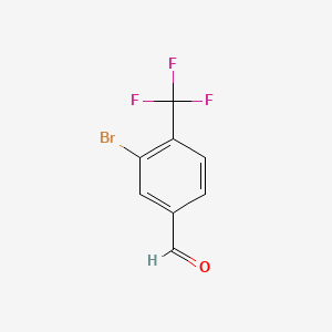 Chemical structure of 3-Bromo-4-trifluoromethylbenzaldehyde