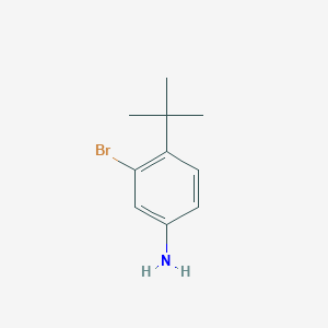Chemical structure of 3-Bromo-4-(tert-butyl)aniline