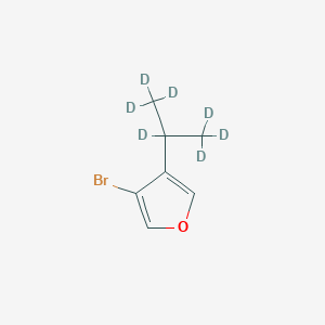 Chemical structure of 3-Bromo-4-(iso-propyl-d7)furan
