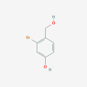 Chemical structure of 3-Bromo-4-(hydroxymethyl)phenol