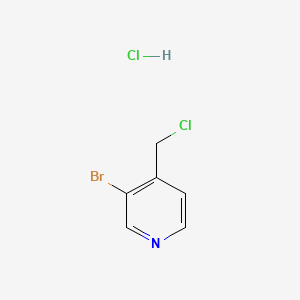 Chemical structure of 3-Bromo-4-(chloromethyl)pyridine Hydrochloride