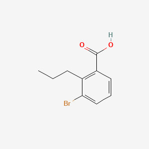 Chemical structure of 3-Bromo-2-propylbenzoic acid