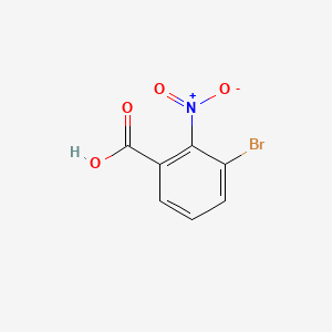 Chemical structure of 3-Bromo-2-nitrobenzoic acid