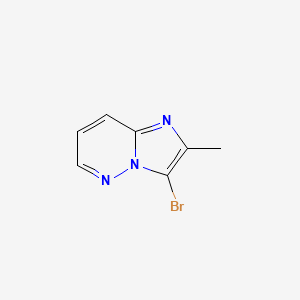Chemical structure of 3-Bromo-2-methylimidazo[1,2-b]pyridazine