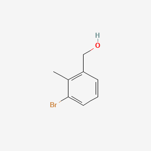 Chemical structure of 3-Bromo-2-methylbenzyl Alcohol