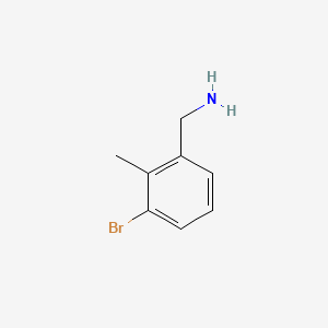Chemical structure of 3-Bromo-2-methylbenzenemethanamine