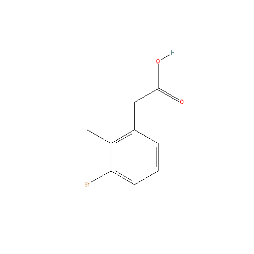 Chemical structure of 3-Bromo-2-methylbenzeneacetic acid