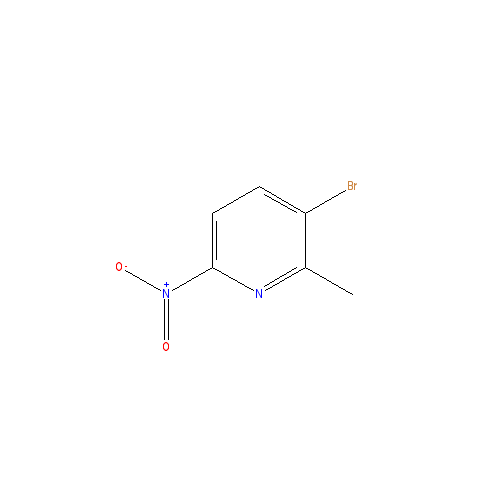 Chemical structure of 3-Bromo-2-methyl-6-nitropyridine