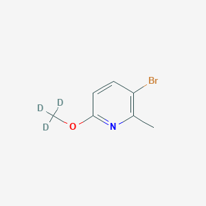 Chemical structure of 3-Bromo-2-methyl-6-(methoxy-d3)-pyridine
