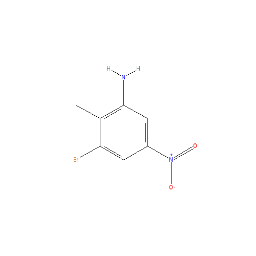 Chemical structure of 3-Bromo-2-methyl-5-nitroaniline