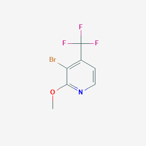 Chemical structure of 3-Bromo-2-methoxy-4-(trifluoromethyl)pyridine