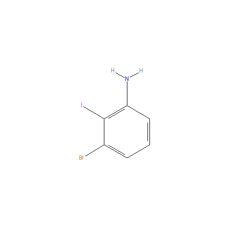 Chemical structure of 3-Bromo-2-iodoaniline