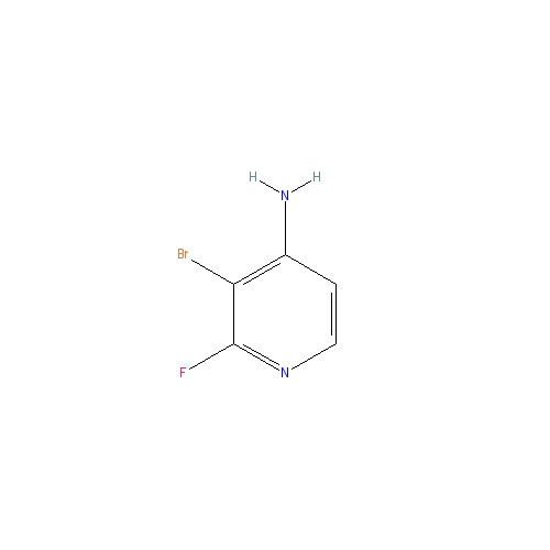 Chemical structure of 3-Bromo-2-fluoropyridin-4-amine