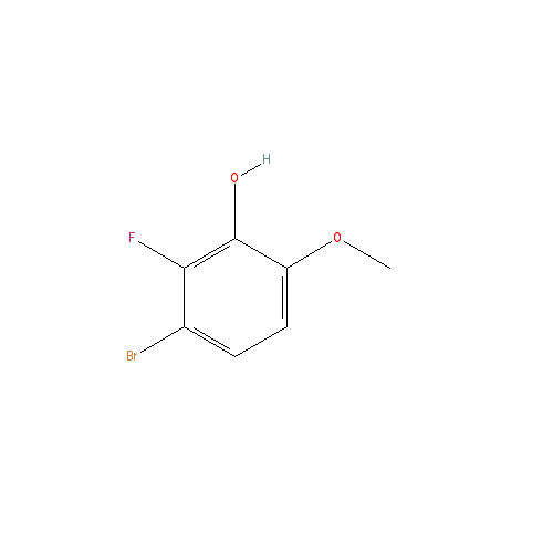 Chemical structure of 3-Bromo-2-fluoro-6-methoxyphenol