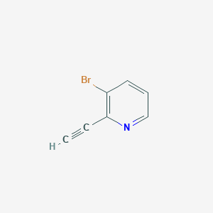Chemical structure of 3-Bromo-2-ethynylpyridine