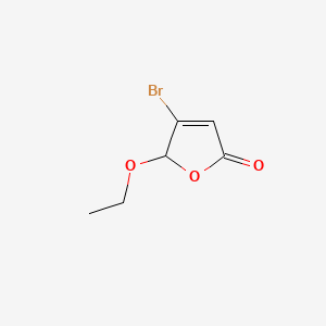 Chemical structure of 3-bromo-2-ethoxy-2H-furan-5-one