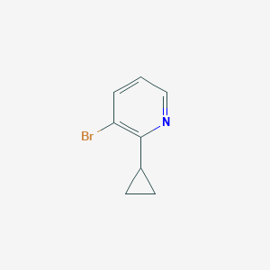 Chemical structure of 3-Bromo-2-cyclopropylpyridine