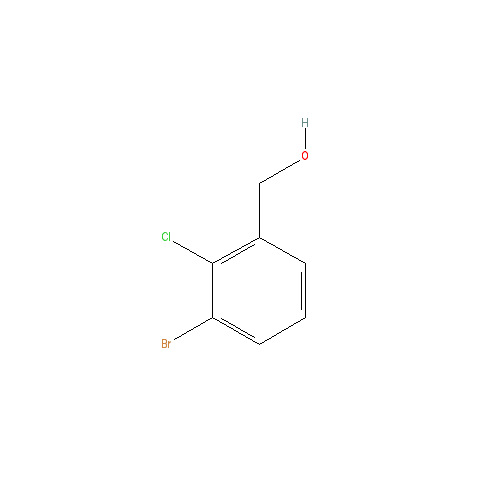 Chemical structure of 3-Bromo-2-chlorobenzyl Alcohol