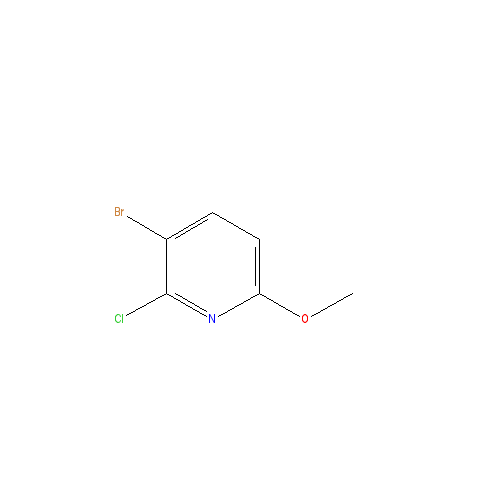 Chemical structure of 3-Bromo-2-chloro-6-methoxypyridine