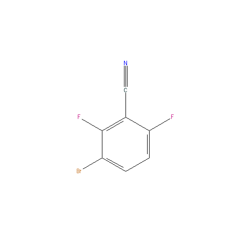 Chemical structure of 3-Bromo-2,6-difluorobenzonitrile