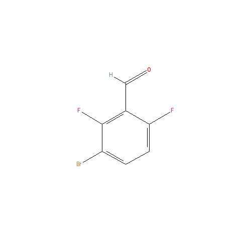 Chemical structure of 3-Bromo-2,6-difluorobenzaldehyde