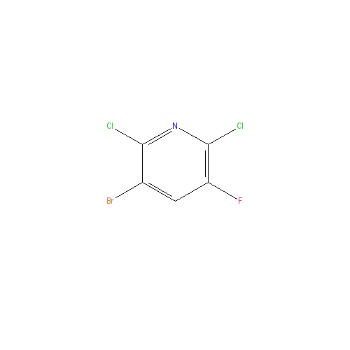 Chemical structure of 3-Bromo-2,6-dichloro-5-fluoropyridine