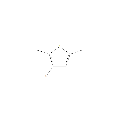 Chemical structure of 3-Bromo-2,5-dimethylthiophene