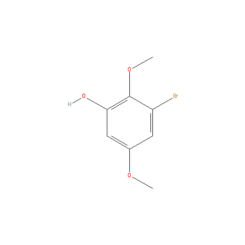 Chemical structure of 3-Bromo-2,5-dimethoxyphenol