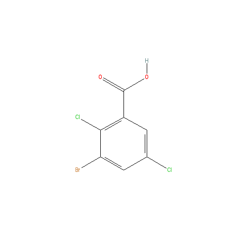Chemical structure of 3-Bromo-2,5-dichlorobenzoic acid