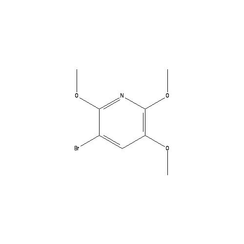 Chemical structure of 3-bromo-2,5,6-trimethoxyPyridine