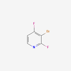 Chemical structure of 3-Bromo-2,4-difluoropyridine