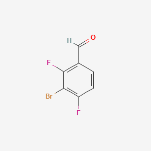 Chemical structure of 3-Bromo-2,4-difluorobenzaldehyde