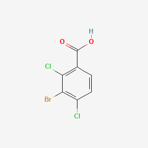 Chemical structure of 3-Bromo-2,4-dichlorobenzoic acid
