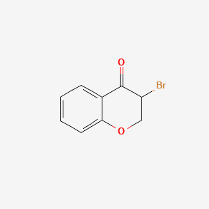 Chemical structure of 3-Bromochroman-4-one