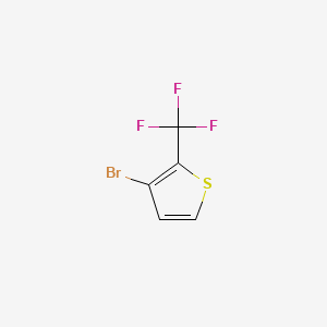 Chemical structure of 3-Bromo-2-(trifluoromethyl)thiophene
