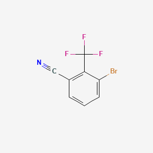 Chemical structure of 3-Bromo-2-(trifluoromethyl)benzonitrile