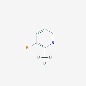 Chemical structure of 3-Bromo-2-(methyl-d3)-pyridine