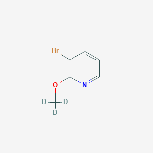 Chemical structure of 3-Bromo-2-(methoxy-D3)pyridine