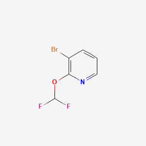 Chemical structure of 3-Bromo-2-(difluoromethoxy)pyridine