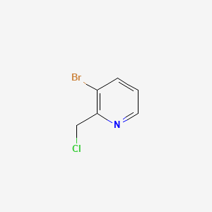 Chemical structure of 3-Bromo-2-(chloromethyl)pyridine