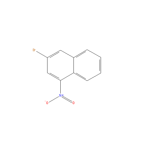 Chemical structure of 3-Bromo-1-nitronaphthalene