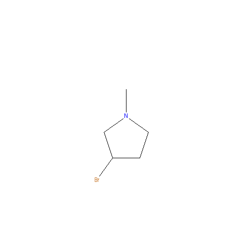 Chemical structure of 3-Bromo-1-methylpyrrolidine