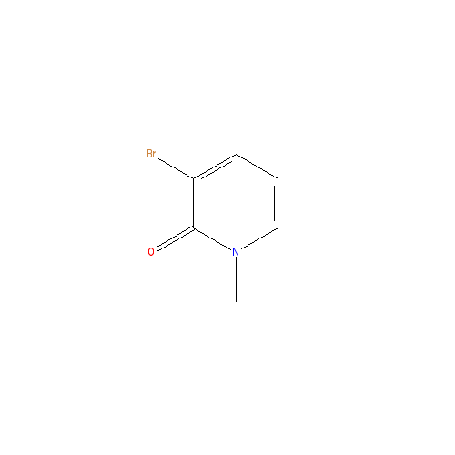 Chemical structure of 3-Bromo-1-methylpyridin-2(1H)-one