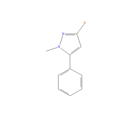 Chemical structure of 3-Bromo-1-methyl-5-phenyl-1H-pyrazole