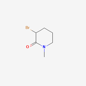 Chemical structure of 3-Bromo-1-methyl-2-piperidone