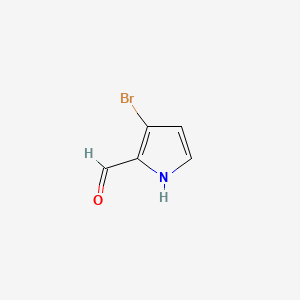 Chemical structure of 3-Bromo-1H-pyrrole-2-carbaldehyde