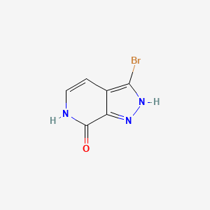 Chemical structure of 3-Bromo-1H-pyrazolo[3,4-c]pyridin-7(6H)-one