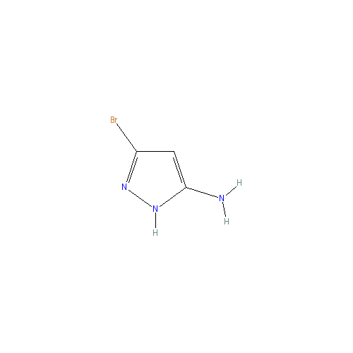 Chemical structure of 3-Bromo-1H-pyrazol-5-amine
