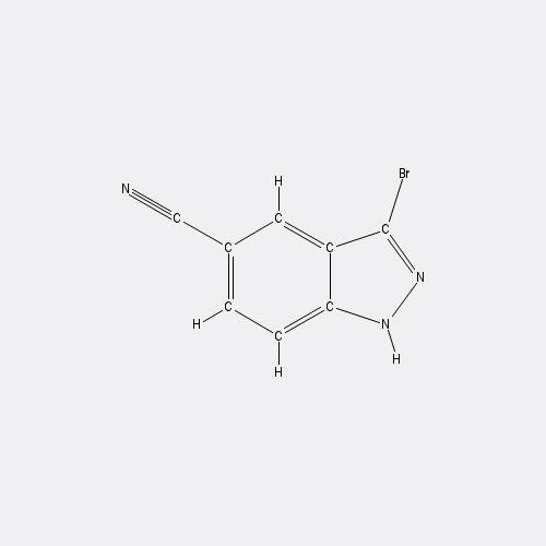 Chemical structure of 3-Bromo-1H-indazole-5-carbonitrile