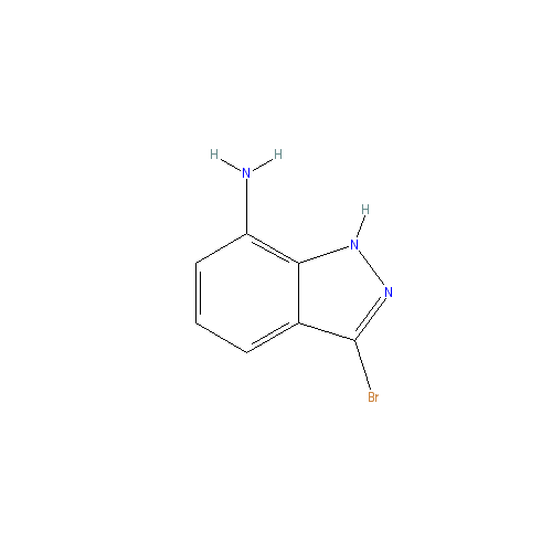 Chemical structure of 3-Bromo-1H-indazol-7-amine